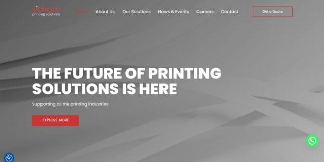 Sidhom Printing Solutions website
